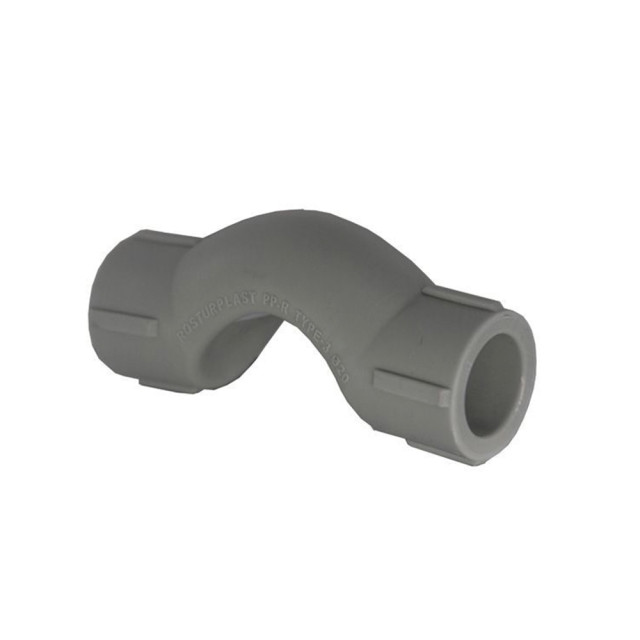 Обвод РосТурПласт 19774 ПП с муфтой короткий 32 серый