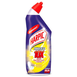 Средство дезинфицирующее для туалета Harpic Power Plus Лимонная свежесть 450 мл