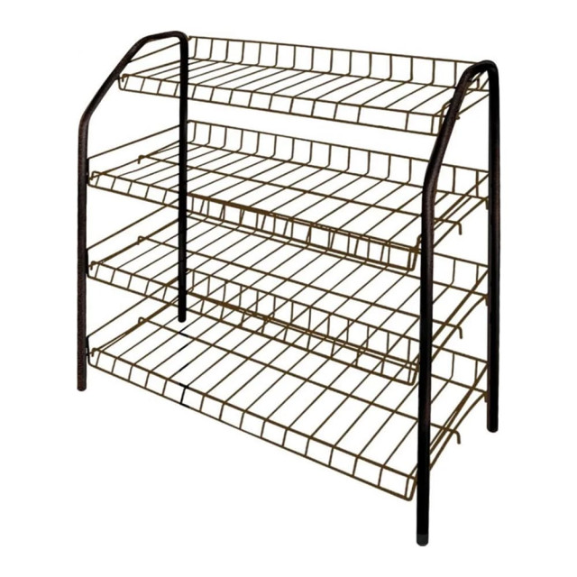 Этажерка для обуви Nika ЭТ1/А 4-х секционная медный антик 660*280*700 мм