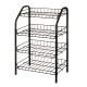 Этажерка для обуви Nika ЭТ2/Ч 4-х секционная черный 460*280*700 мм