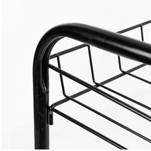 Этажерка для обуви Nika ЭТ3/Ч 2-х секционная черная 660*280*440 мм