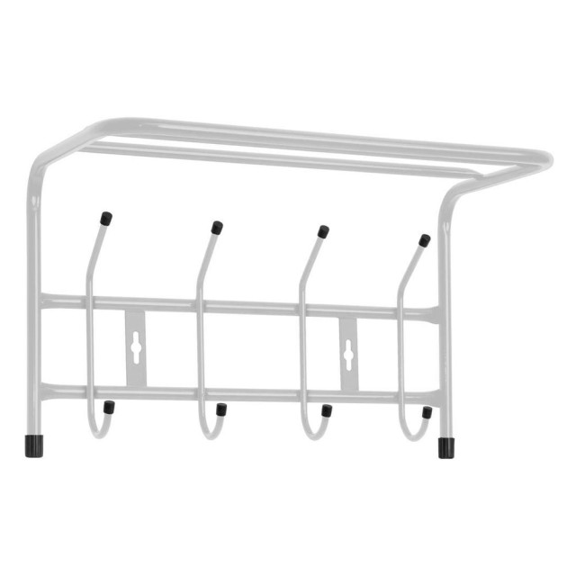 Вешалка Nika ВП4 настенная металлическая с полкой