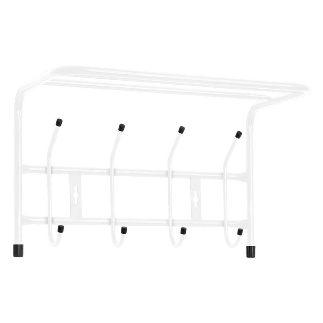 Вешалка Nika ВП4 настенная металлическая с полкой