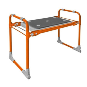 Скамейка садовая Nika СКМ2/О с мягким сиденьем оранжевая 560*300*425 мм