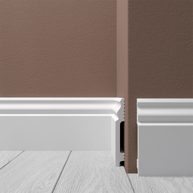 Плинтус напольный Де-багет XPS polymer Н2 100*13 мм