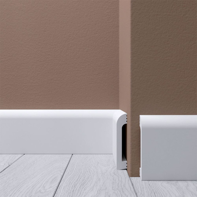 Плинтус напольный Де-багет XPS polymer H 6 80*15 мм