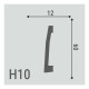 Плинтус напольный Де-багет XPS polymer H 10 60*12 мм Плинтус напольный Де-багет XPS polymer H 10 60*12 мм