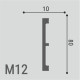 Молдинг Де-багет XPS Polymer M 12 80*10 мм Молдинг Де-багет XPS Polymer M 12 80*10 мм