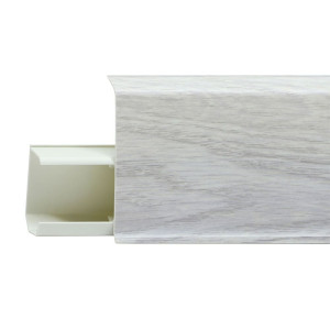 Плинтус Winart Tera 708 дуб монтана со съемной панелью 72 мм 2.2 м