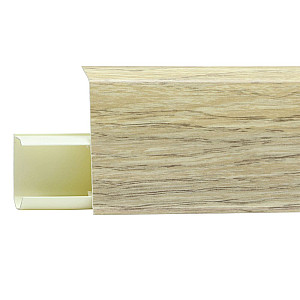 Плинтус Winart Tera 739 белый ясень со съемной панелью 72 мм 2.2 м