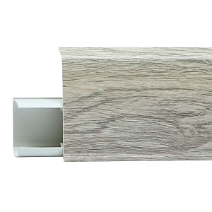 Плинтус Winart Tera 746 альба с съемной панелью 72 мм 2.2 м