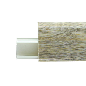 Плинтус Winart Quadro 518 дуб нуар со съемной панелью 55 мм 2.2 м