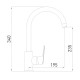Смеситель для кухни Gross Aqua Flat 3119520C-B02 Смеситель для кухни Gross Aqua Flat 3119520C-B02