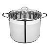 Кастрюля Mallony Culinaria 105803 из нержавеющей стали с крышкой из жаропрочного стекла 12.9 л