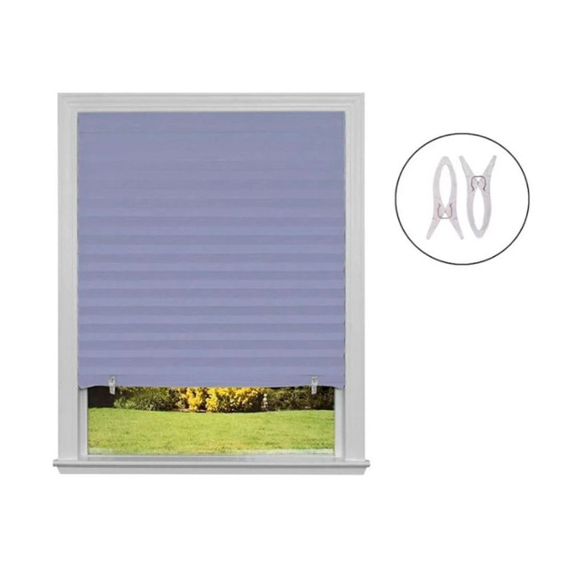 Шторы-плиссе Рыжий Кот Skandi 106822 самоклеящиеся 60*180 см голубой