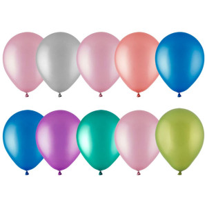 Набор шаров Волшебная страна Хром 106828 микс цветов 10 шт