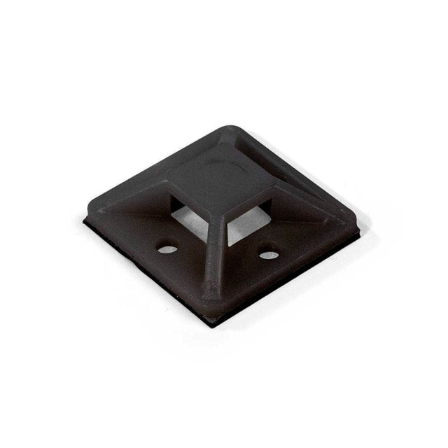 Площадка Fortisflex 63095 самоклеящаяся ПМС 25*25 мм черная 100 шт