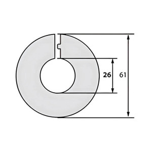 Розетты напольные Grace 26 мм махагон 2 шт