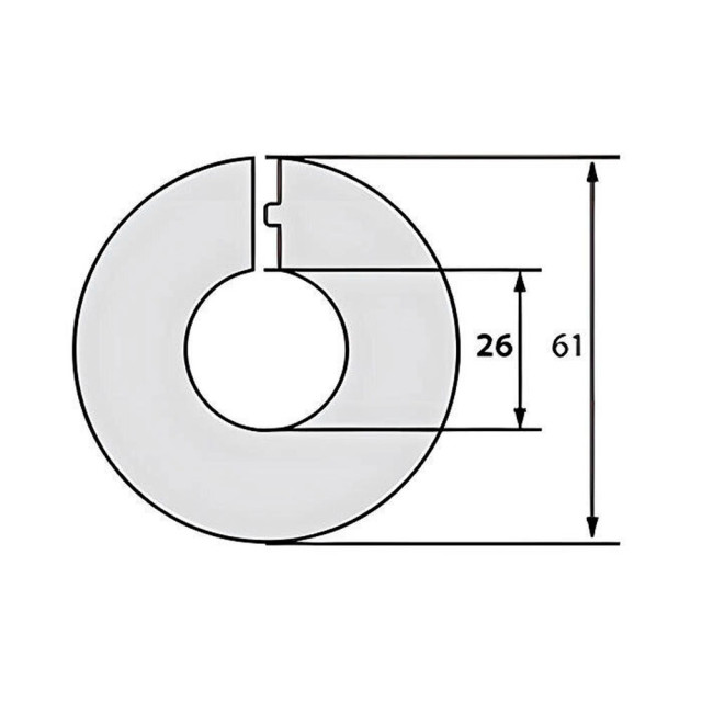 Розетты напольные Grace 26 мм махагон 2 шт