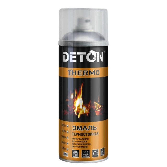 Эмаль термостойкая Deton Thermo DTN-A70789 белая 520 мл