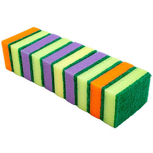 Губки для посуды EuroHouse Макси 96*64*27 мм 10 шт