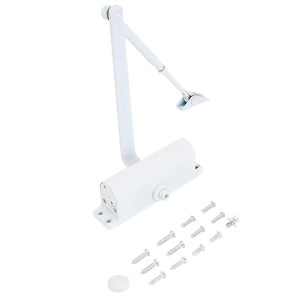 Доводчик дверной Notedo DC-080 гидравлический 60-120 кг белый