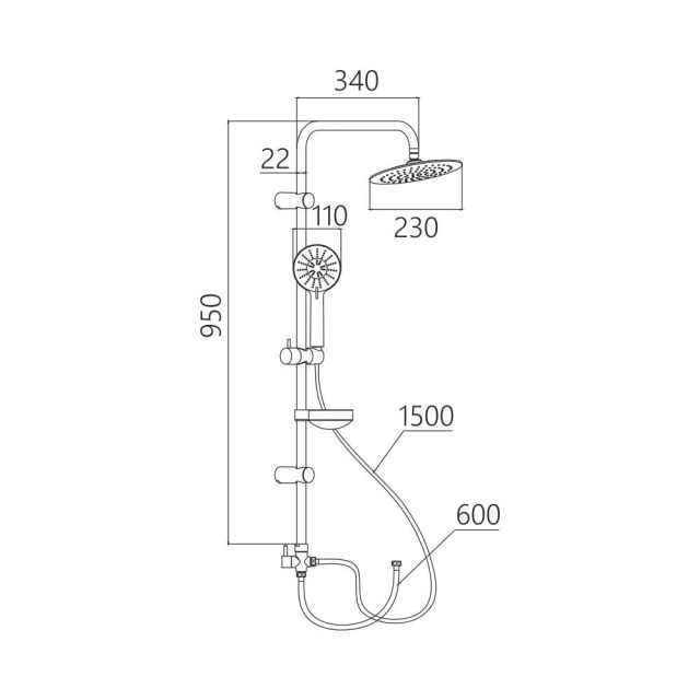 Душевая система Gross Aqua Delta GA9007