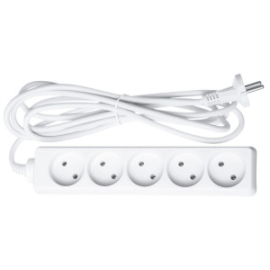 Удлинитель Navigator 61 312 NPE-S-05-500-X-2x1 без заземления 5 гнезд 5 м