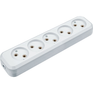 Колодка Navigator 61 589 NCA-BL01-05-X-WH 5 гнезд без заземления