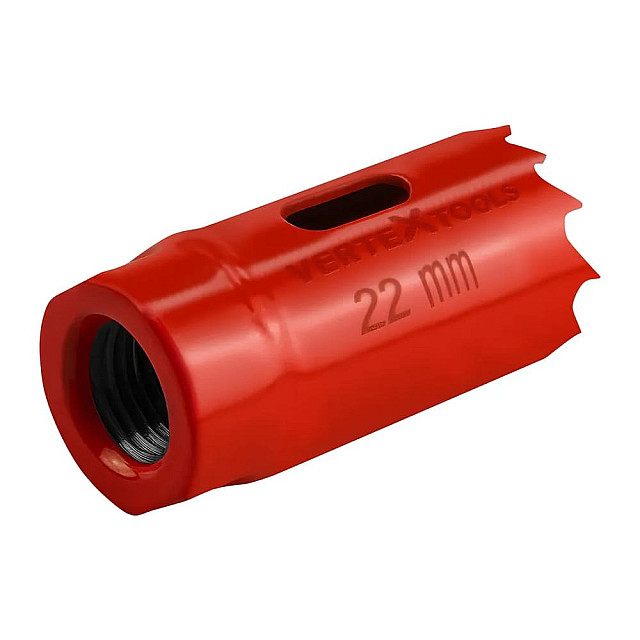 Коронка биметаллическая VertexTools 2525-22 по металлу 22 мм