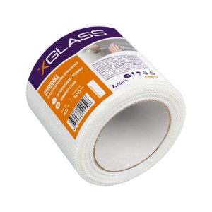 Лента стеклотканевая X-Glass самоклеящаяся 100 мм*45 м