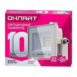 Светильник Онлайт 90 131 OFL-10-6K-WH-IP65-LED