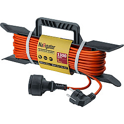 Удлинитель на рамке Navigator 93 927 NPE-F-20-Е-3*0.75 с заземлением 20 м