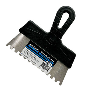 Шпатель Admiral зубчатый фасадный нержавеющий 200 мм зуб 8*8