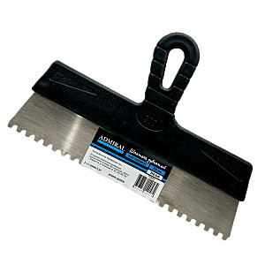 Шпатель Admiral зубчатый фасадный нержавеющий 300 мм зуб 6*6