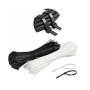 Хомут Admiral нейлон 6.6 4.5*350 черный против УФ+морозостойкий 100 шт