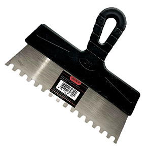 Шпатель Admiral зубчатый фасадный нержавеющий 250 мм зуб 8*8