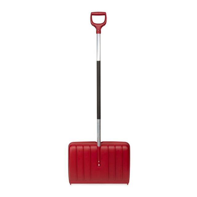 Лопата для снега FACHMANN с алюминиевым черенком и D-образной ручкой 550*380 мм