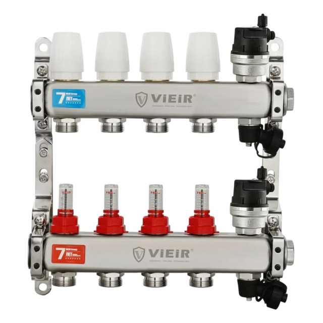 Группа коллекторов Vieir VR123-04A с расходомерами с воздухоотводчиками 1
