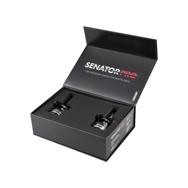 Автолампа диод Skyway Senator Pro S08201669 H7 PX26d 12V 170W вентилятор и драйвер 2 шт