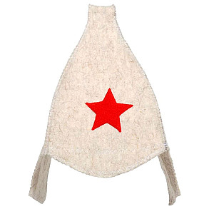 Шапка для бани Hot Pot Буденовка 42014 белая из войлока