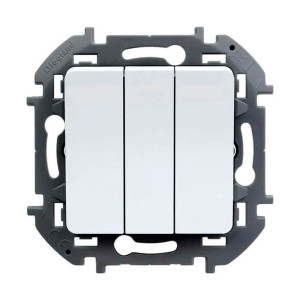 Выключатель Legrand Inspiria 673540 3 клавиши белый