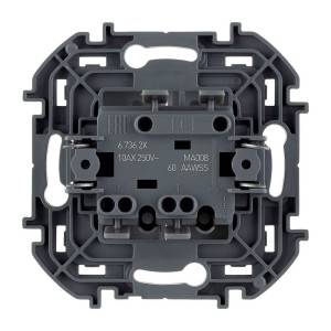 Выключатель Legrand Inspiria 673622 2 клавиши алюминий