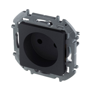 Розетка Legrand Inspiria 673713 2P 10/16A антрацит