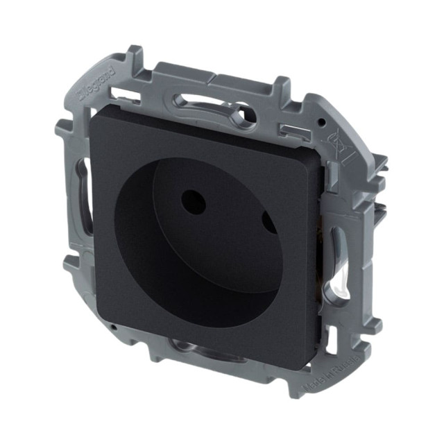 Розетка Legrand Inspiria 673713 2P 10/16A антрацит
