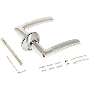 Ручка дверная Аллюр Старк SC/CP 1492 10916 матовый хром/хром