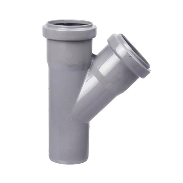 Тройник для внутренней канализации Valfex 22032032 32*32 мм 45°