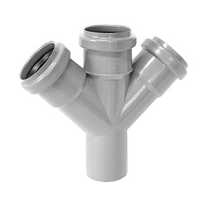 Крестовина канализационная ПП 50*50*50*50 мм 45°