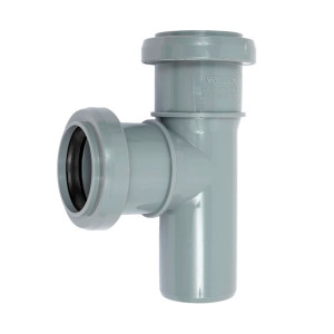 Тройник для внутренней канализации Valfex 24040040 40*40 мм 87.5°