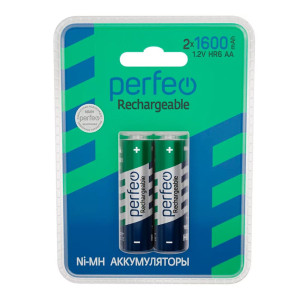 Аккумулятор Perfeo AA1600mAh 2BL пластик